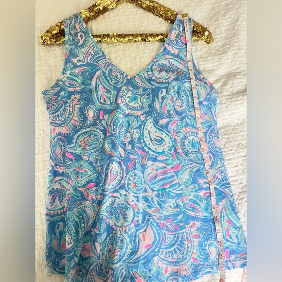 Lilly Pulitzer Fish Kiss Blue and Pink Top - Picture 8 of 8